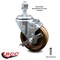Service Caster 4 Inch High Temp Phenolic Wheel Swivel 12mm Threaded Stem Caster with Brake SCC-TS20S414-PHSHT-TLB-M1215 - alternate 1